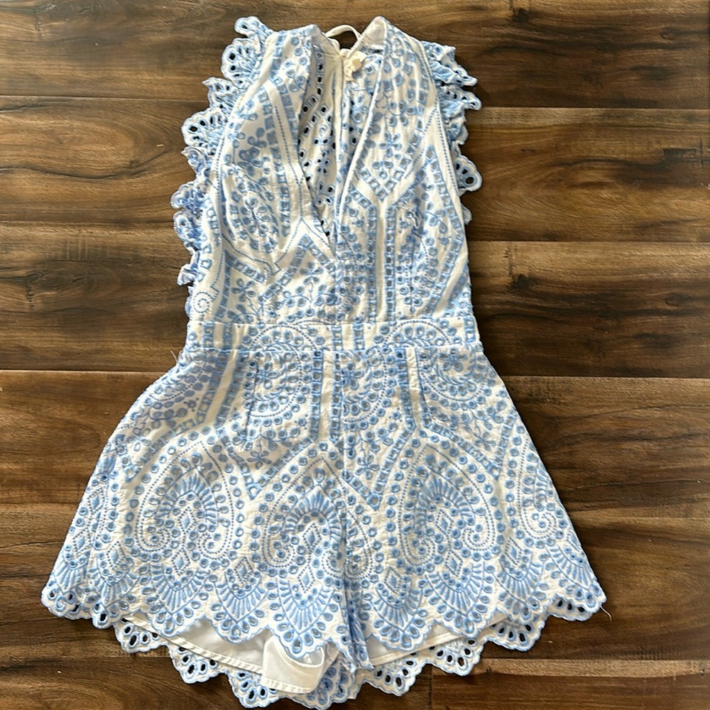 Eyelet romper